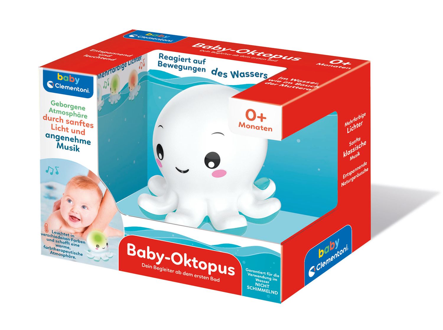 Baby Clementoni 59233 - Baby-Octopus, Badespielzeug Baby Clementoni 59233 - Baby-Octopus, Badespielzeug